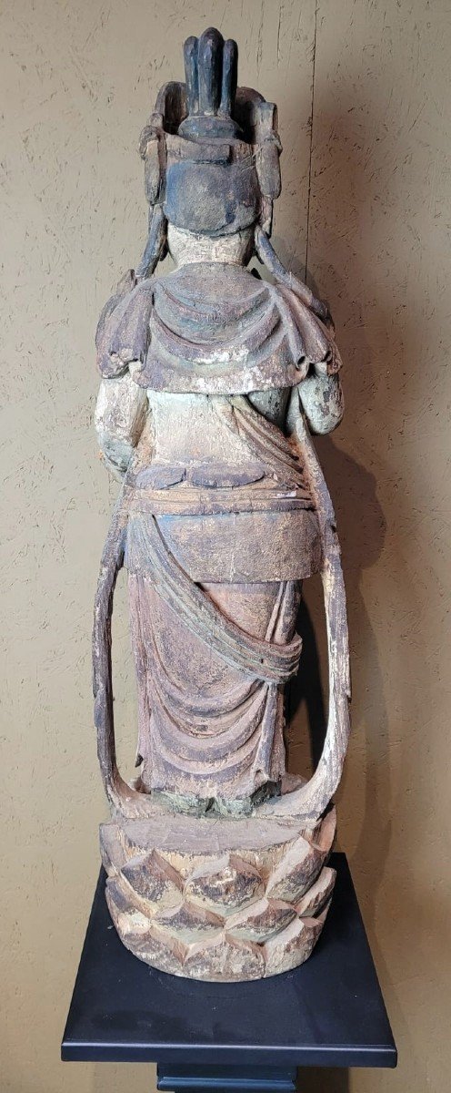 Guan-yin Polychrome XIXème-photo-2