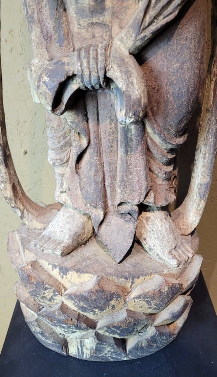 Guan-yin Polychrome XIXth-photo-3