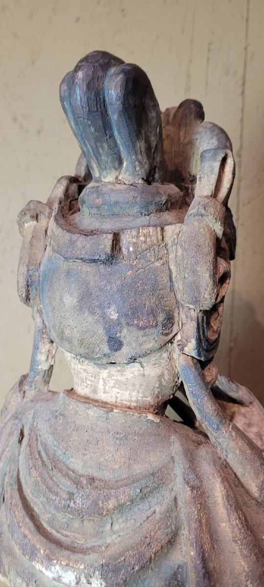 Guan-yin Polychrome XIXth-photo-7