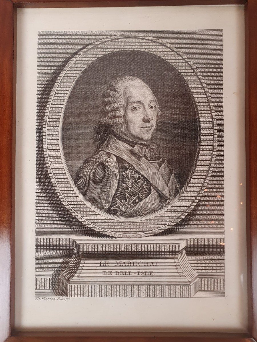 Set Of 5 Engravings Representing Historical Figures, 18th-photo-3