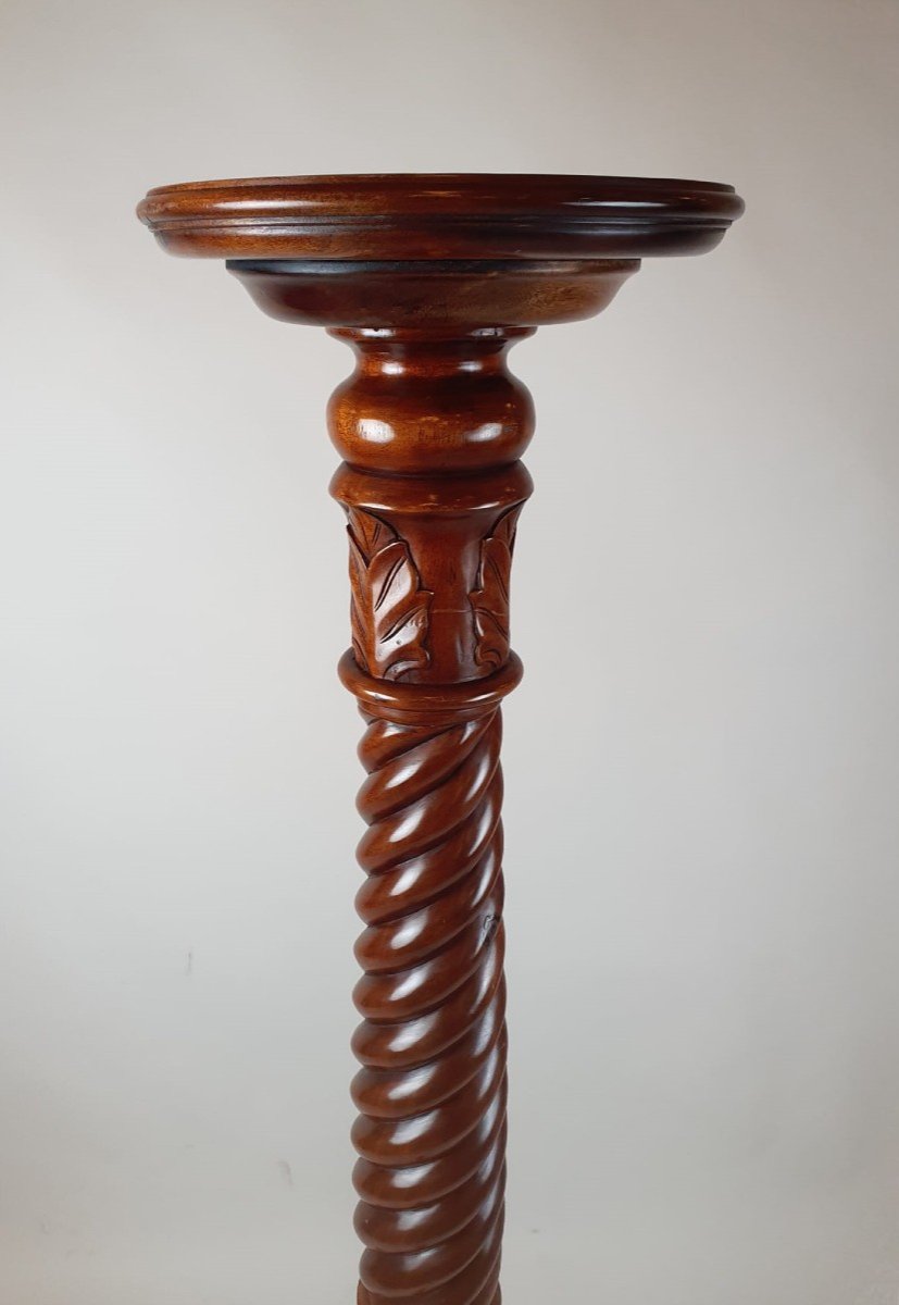 Mahogany Stool, English Work, Early 20th Century-photo-1