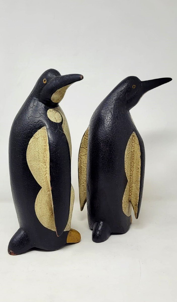 Couple De Pingouins - Charles Hart - Vers 1930-photo-3