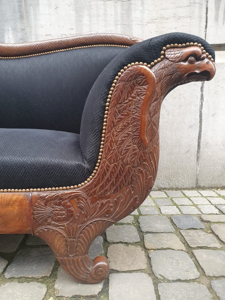 Carved Walnut Bench-photo-2