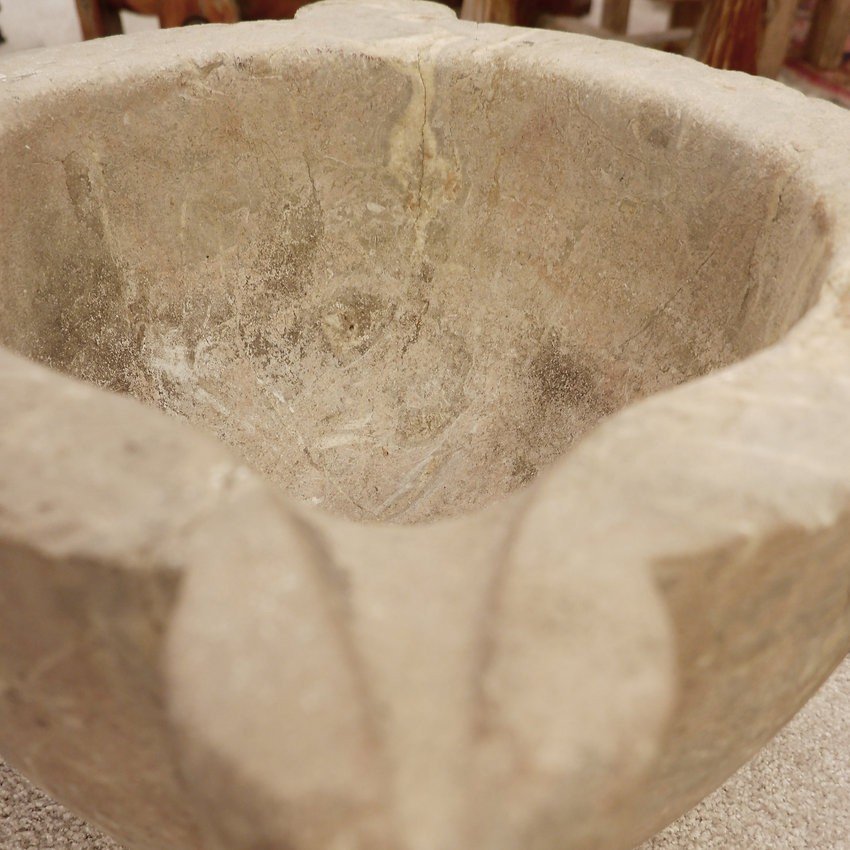 Large Marble Mortar From Saint Remy, 19th Century-photo-4