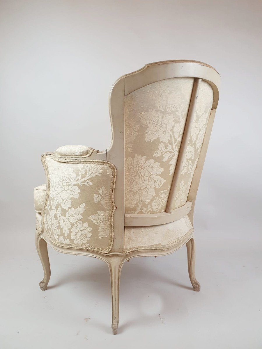 Pair Of Louis XV Style Bergeres, Early 20th Century-photo-3