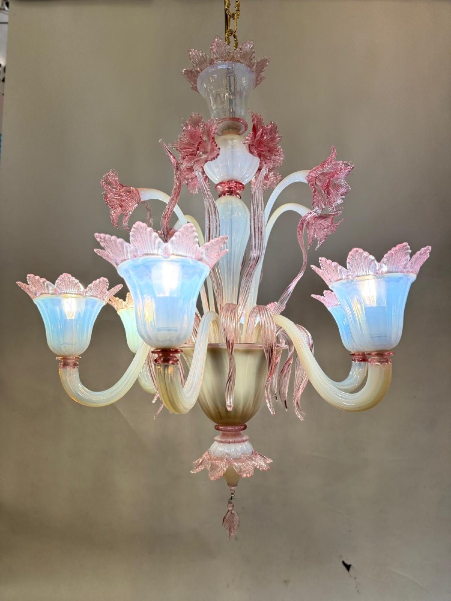 6-light Murano Chandelier