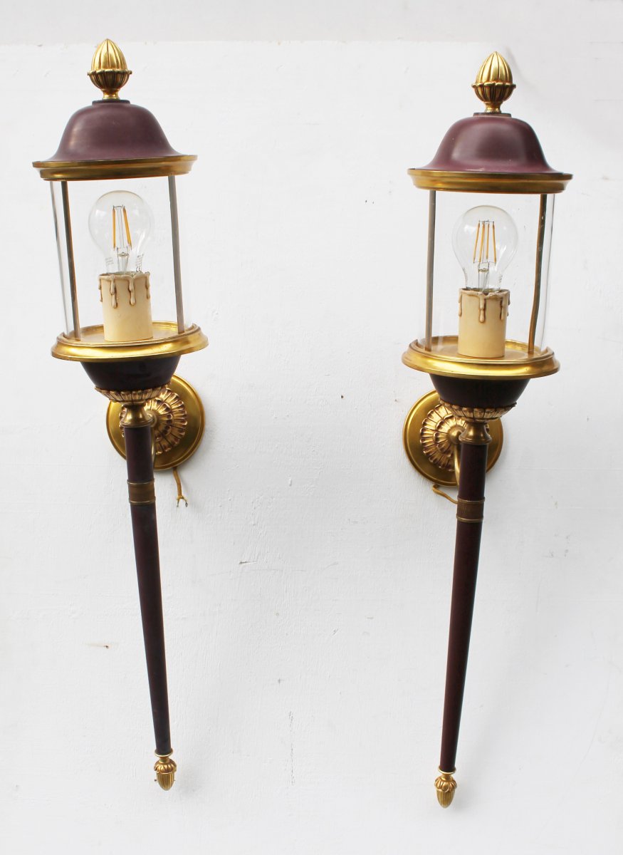 Pair Of Empire Style Sconces-photo-4