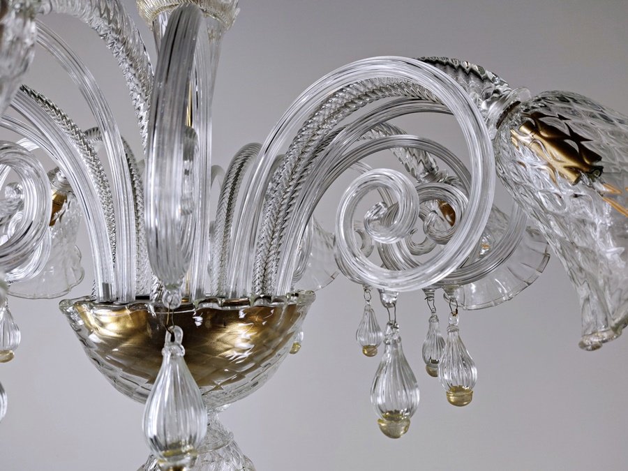 Murano Chandelier With 6 Arms Of Light-photo-3