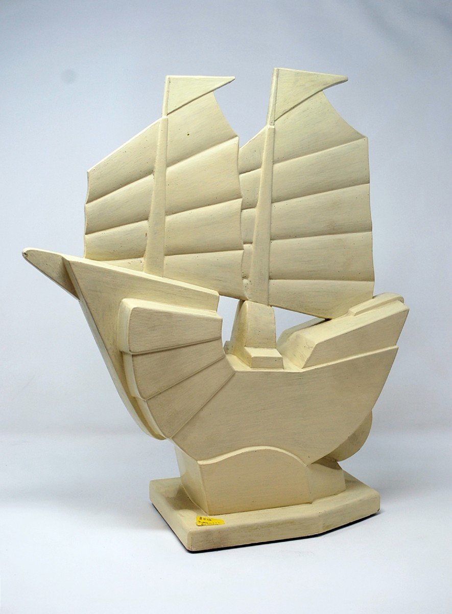 Art Deco Boat By J.de Mey