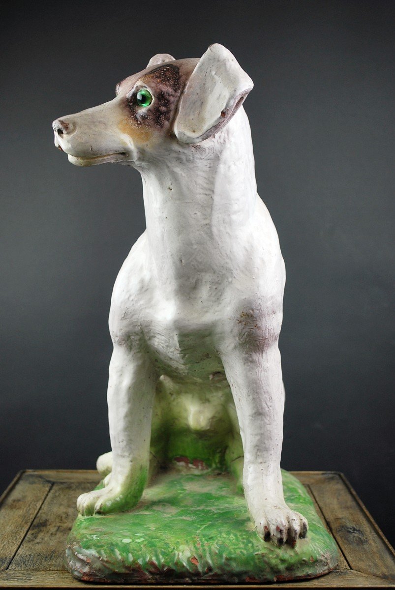 Dog In Glazed Terracotta, 18th-photo-4