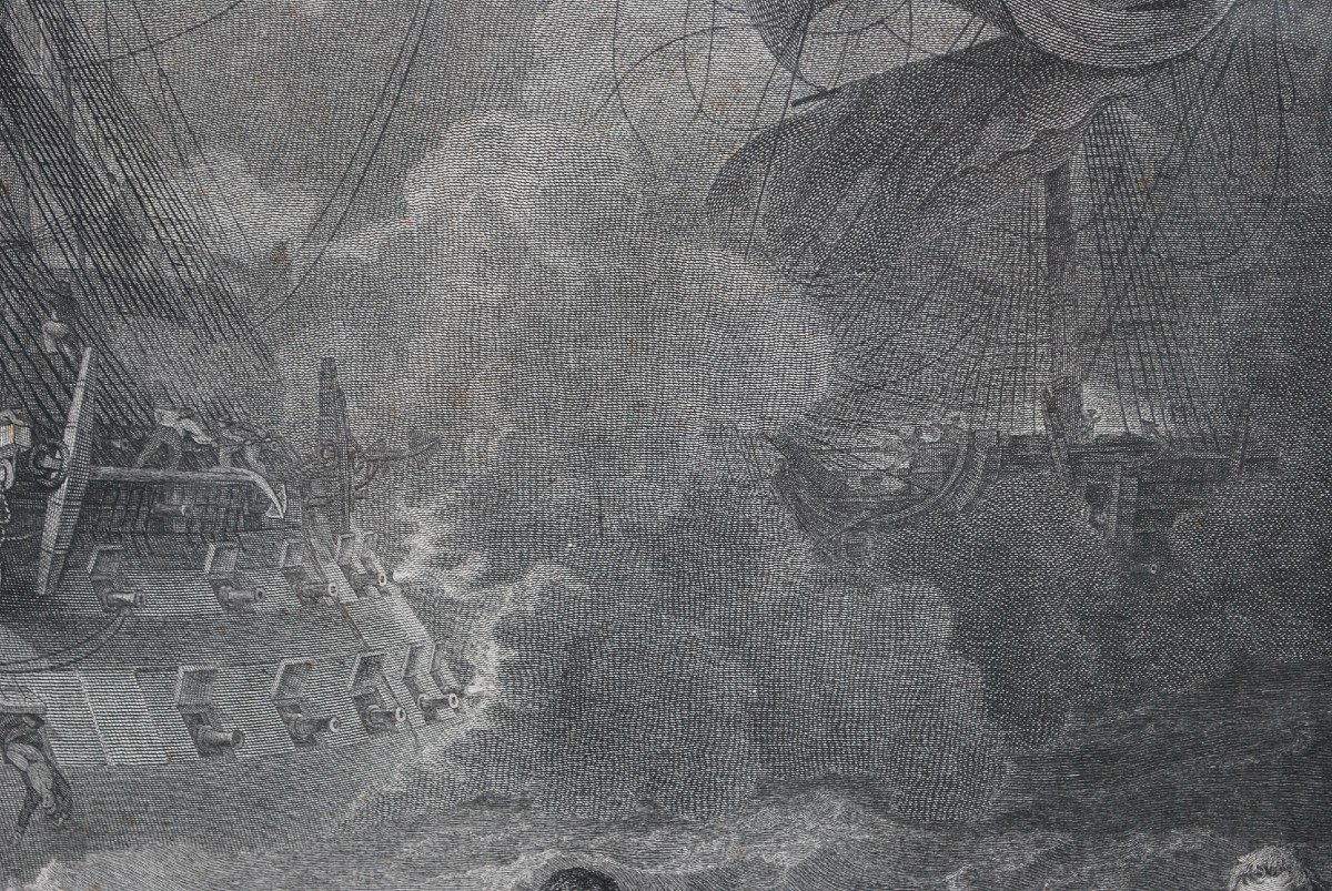 "the Victory Of Lord Howe 1794" By James Fittler-photo-3