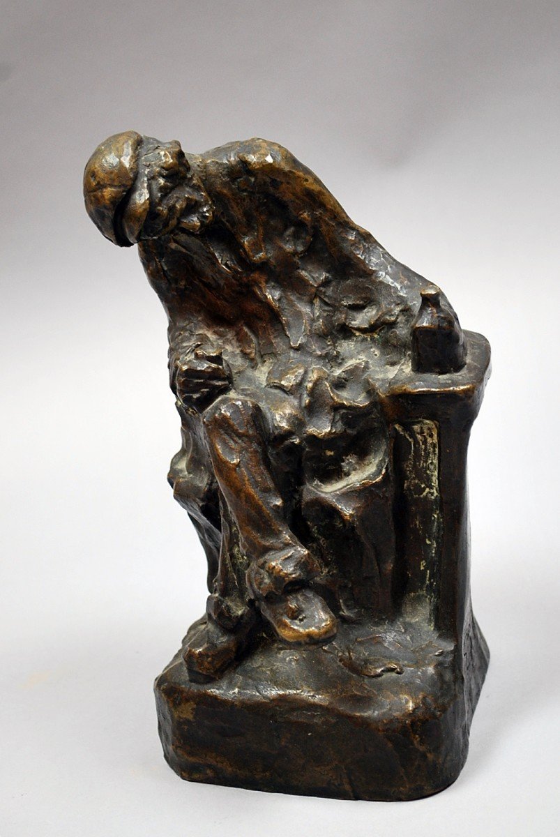 Sculpture En Bronze De Ion Dimitriu 