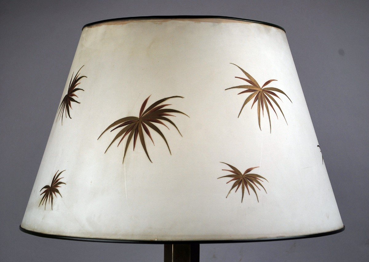 Albert Van Huffel, Bronze And Brass Auxiliary Lamp-photo-2