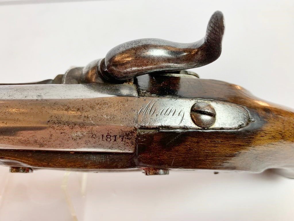 Pistolet De Gendarmerie, Modèle An Ix, Daté 1817-photo-3