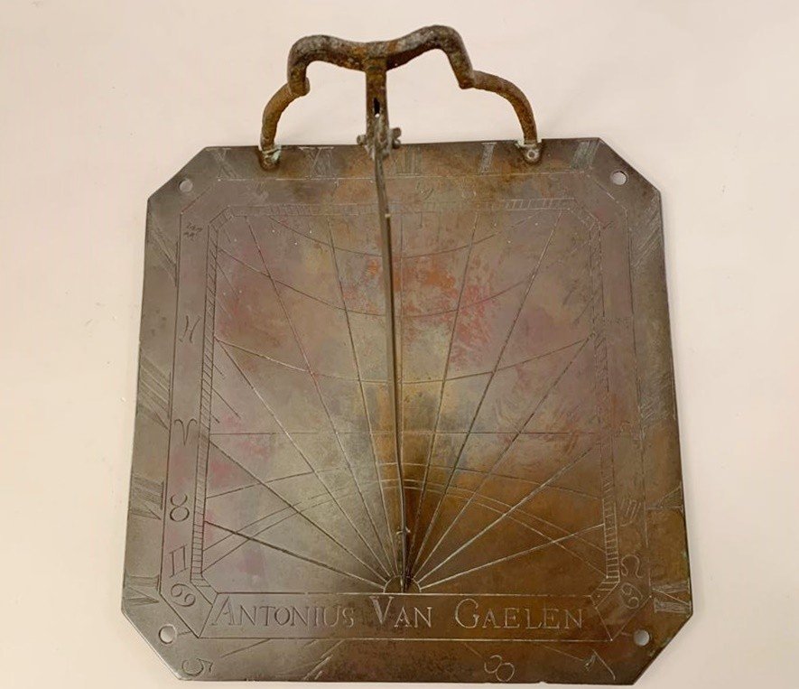 Sundial, Red Copper, Late 18th.c-photo-5