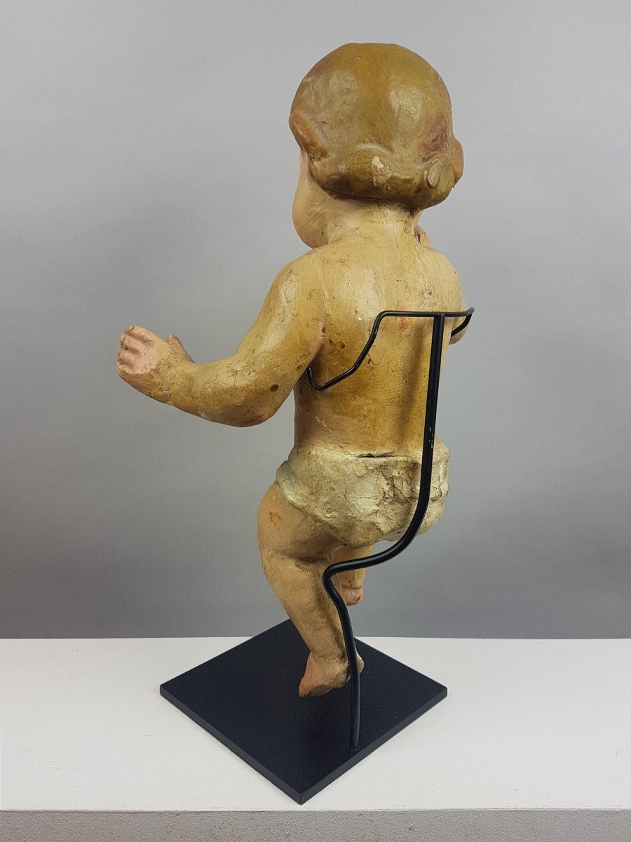 Cherub In Paper Mache, Late 19th-photo-2