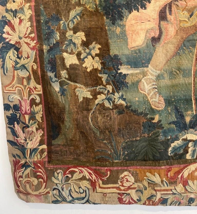 17th Century Tapestry "allegory Of Diana The Huntress"-photo-2