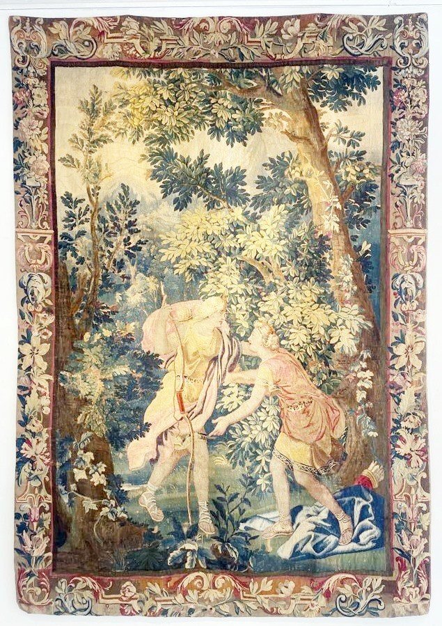 17th Century Tapestry "allegory Of Diana The Huntress"