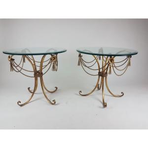 In The Style Of Maison Janssen, Pair Of Small Pedestals