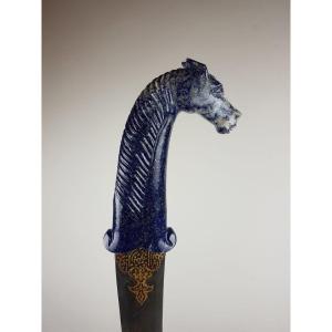 Dague Indo-persan,  Poignée En Lapis-lazuli