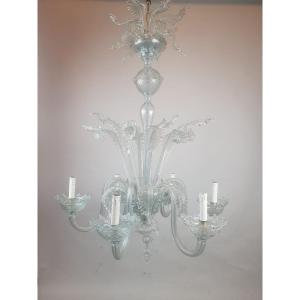 Murano Chandelier With 6 Arms Of Lights