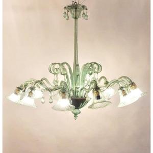 Large Murano Glass Chandelier