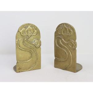 Pair Of Art Nouveau Bookends 