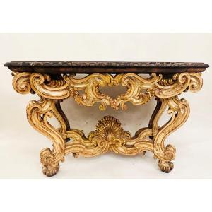 Italian Giltwood Console, Rome 17th