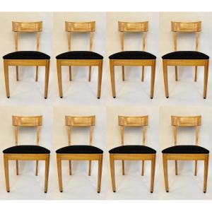 Set Of 8 Biedermeier Chairs