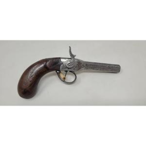 Rare Pistolet à Percussion à Aiguille - Liège Circa 1850