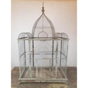 Large Metal Bird Cage, Late 19th