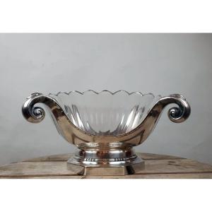 Sue & Mare, Silver Plated Metal Centerpiece, Circa 1930