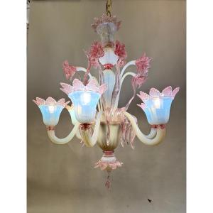 6-light Murano Chandelier