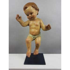 Cherub In Paper Mache, Late 19th