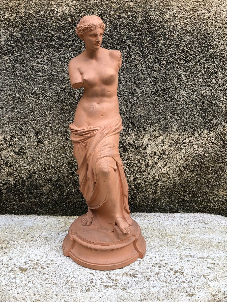 Venus De Milo Workshop Terracotta Late 19th -photo-3