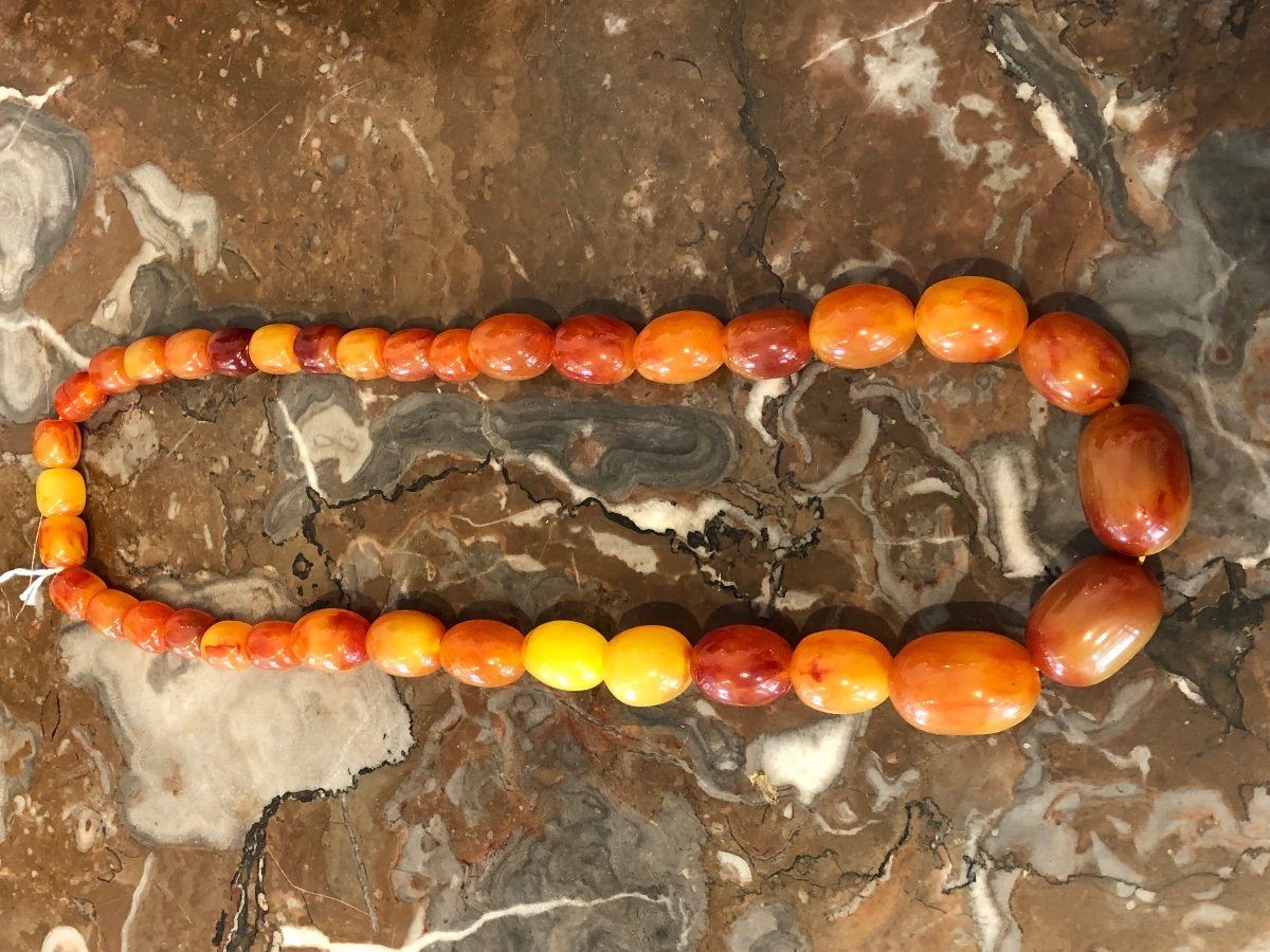 Natural Amber Falling Necklace -photo-2