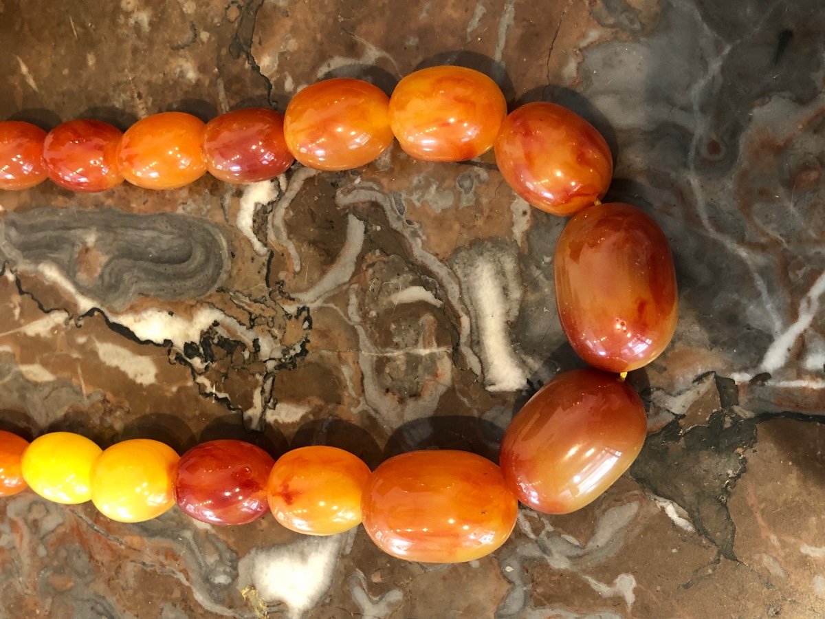 Natural Amber Falling Necklace -photo-3