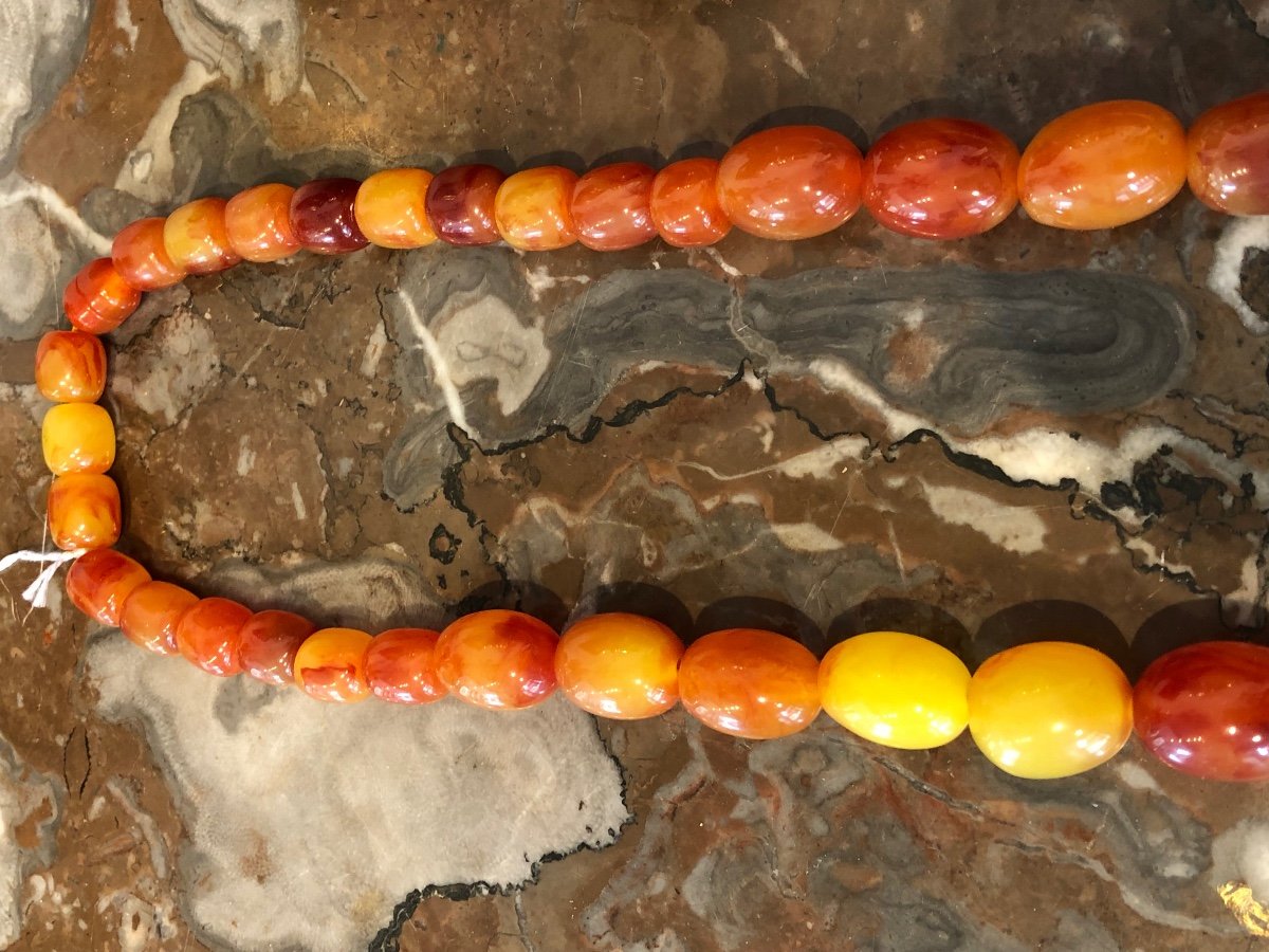 Natural Amber Falling Necklace -photo-4