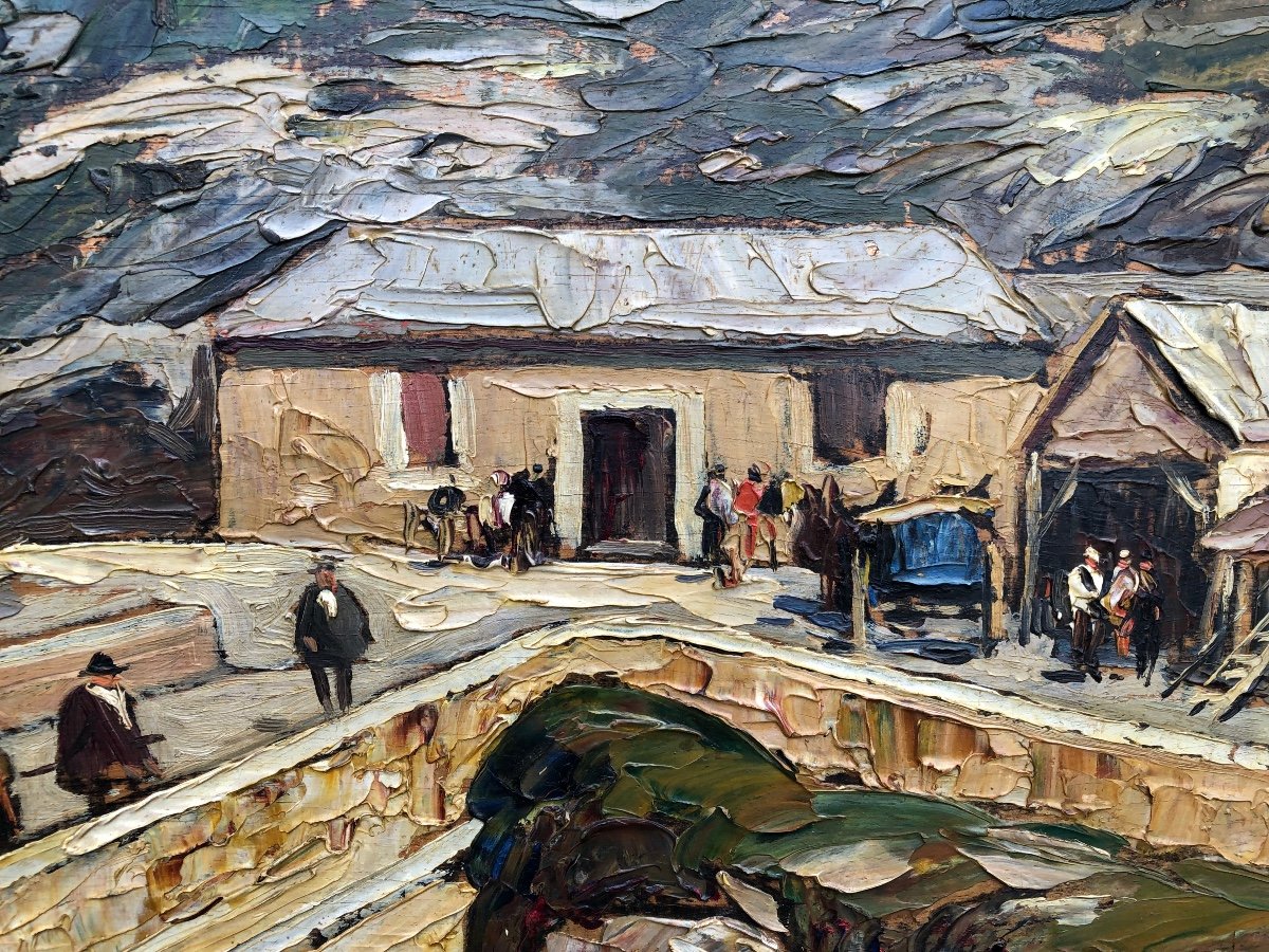 Gustave Vidal ( 1895-1966)  L’ Hôtellerie Du Pont d’ Espagne -photo-3