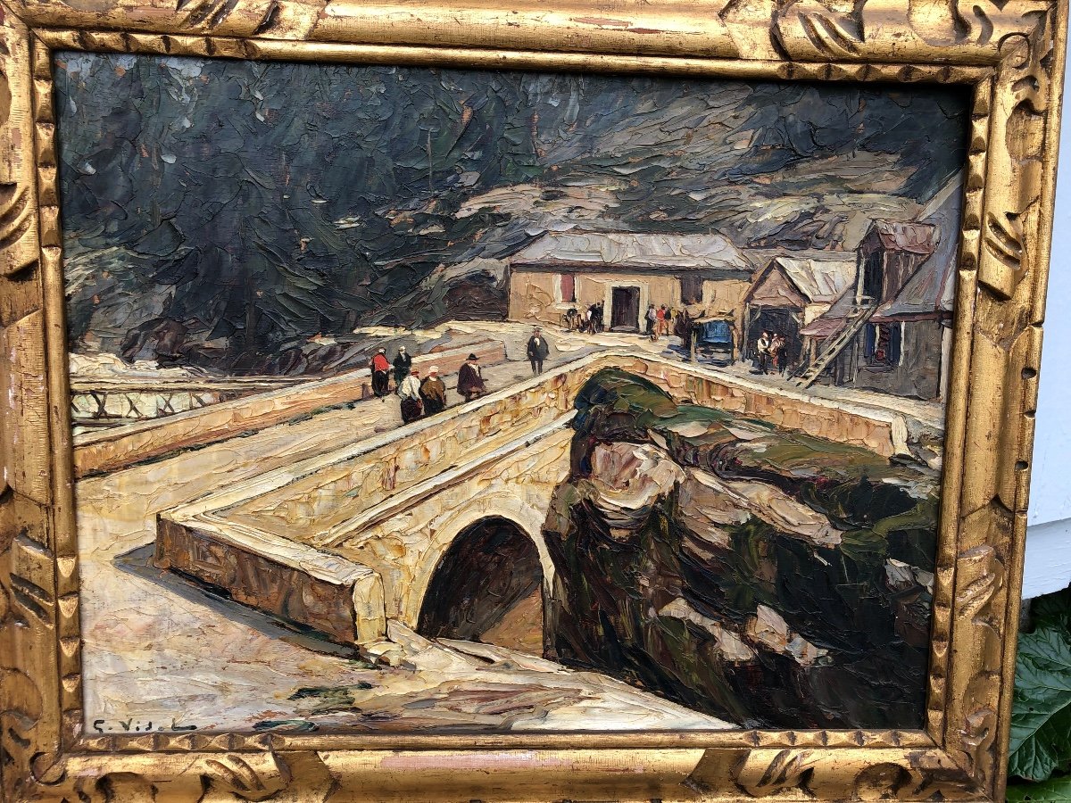 Gustave Vidal ( 1895-1966)  L’ Hôtellerie Du Pont d’ Espagne -photo-1