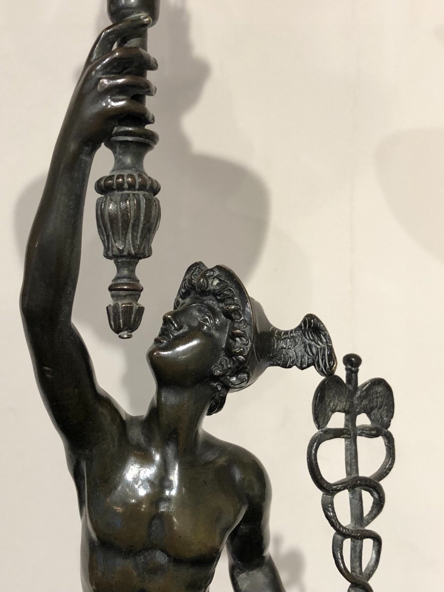 19th Century Bronze Mercury After Jean De Bologne-photo-6