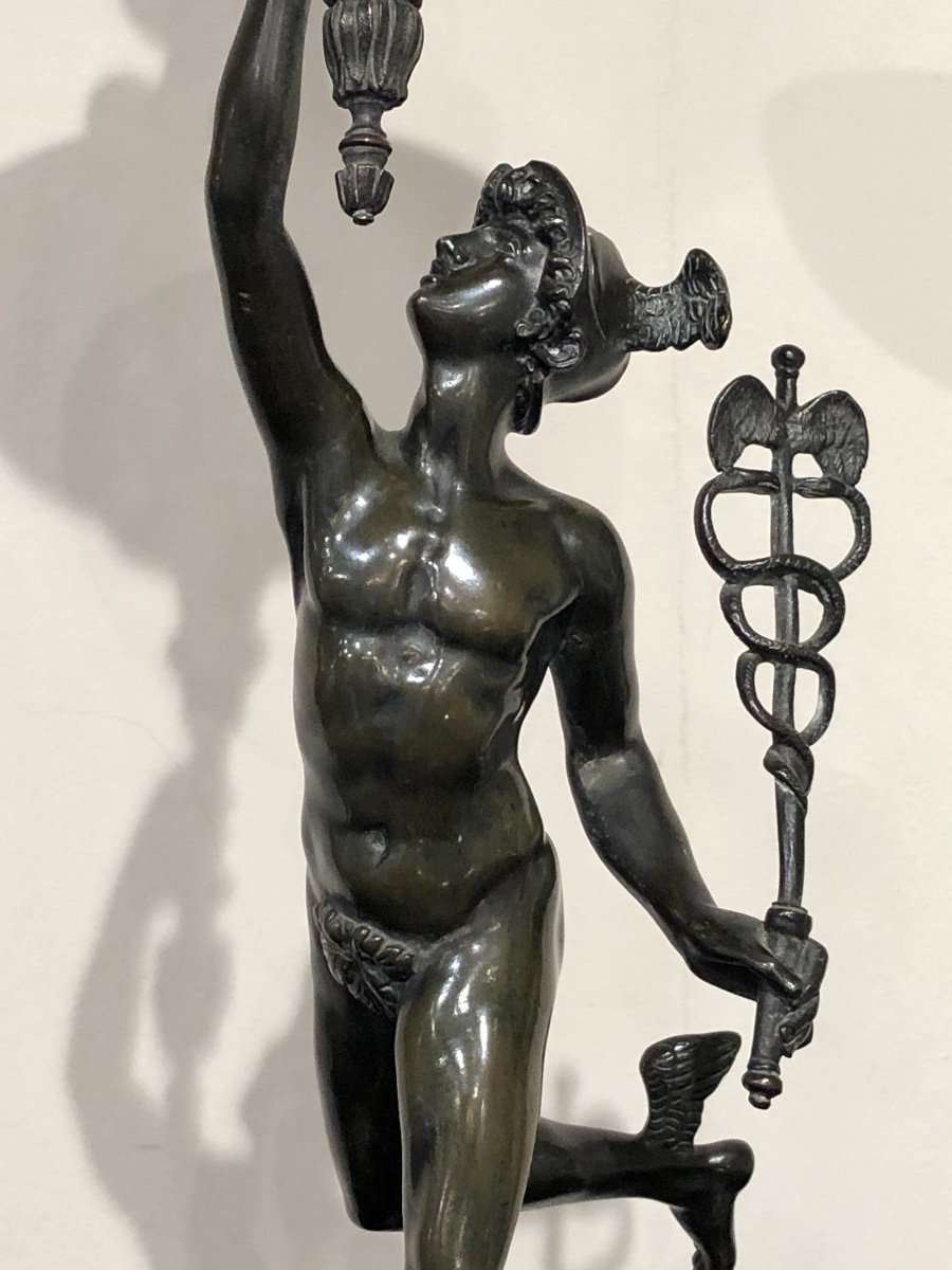 19th Century Bronze Mercury After Jean De Bologne