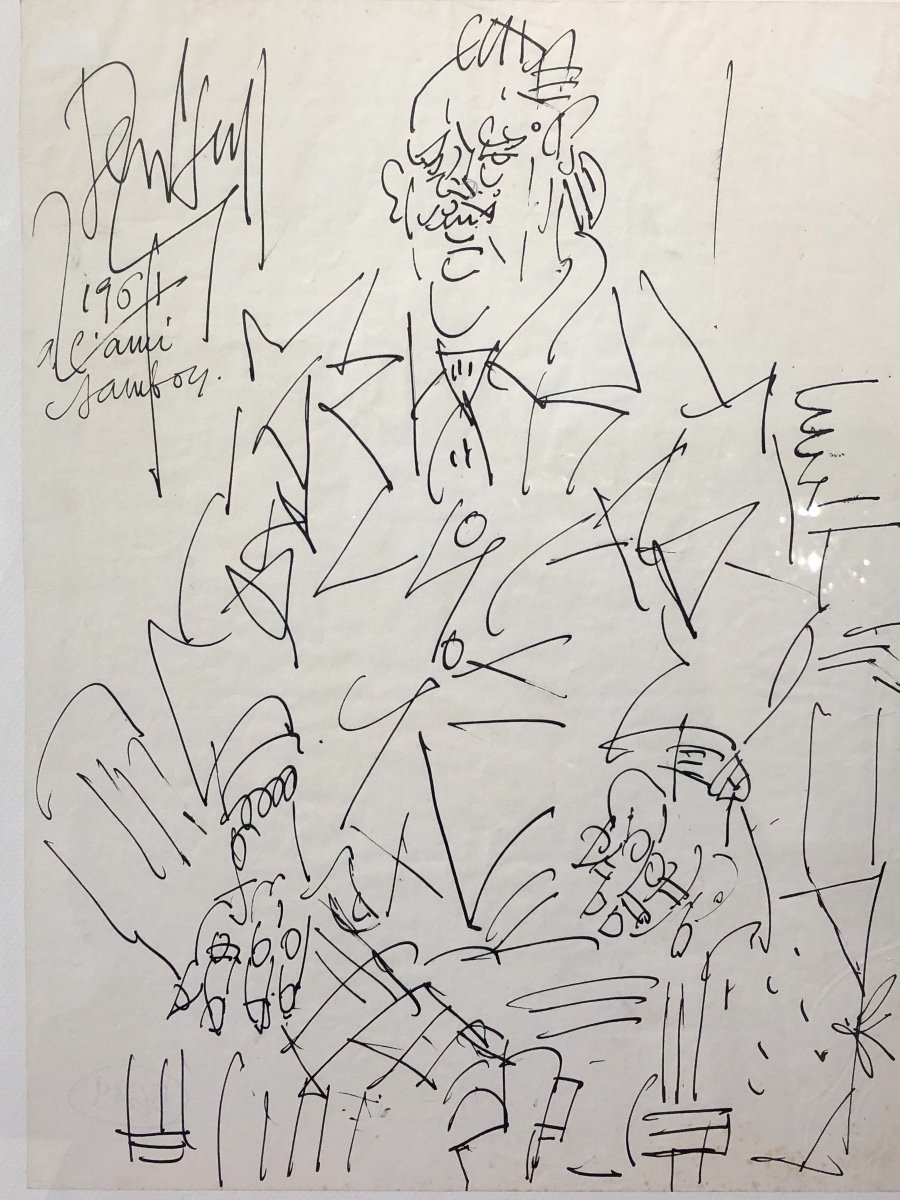 Gen Paul "character Drawing" Signed Dated 1961