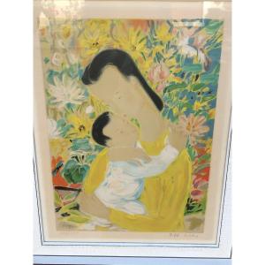 Lê Pho 1907-2001 “maternity” Lithograph.