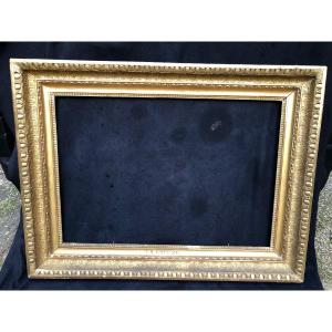 Important Carved And Gilded Wooden Frame. Restoration Period, Around 1820 