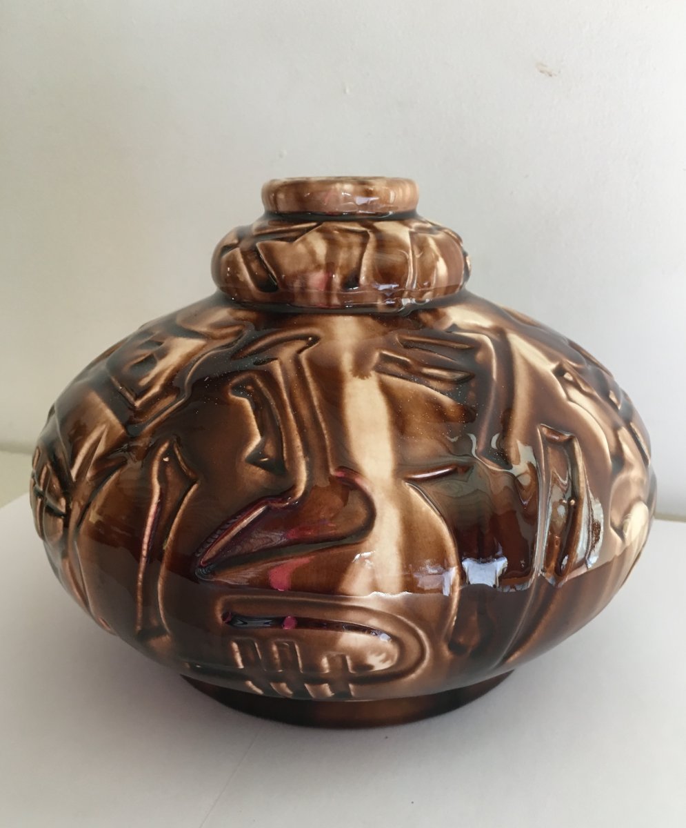 Art Deco Ceramic Vase-photo-4