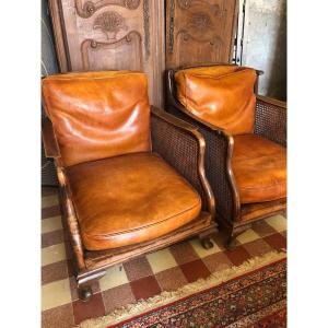 Pair Of Chappendale Armchairs