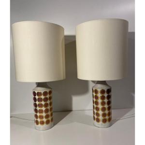 Pair Of Bitossi Ikano Bergboms Lamps