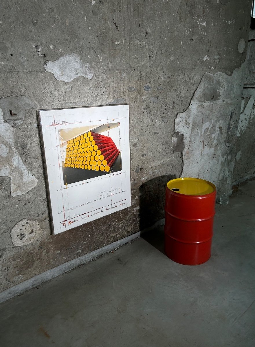 Christo - Serigraphy And Barrel Of The Mastaba-photo-2