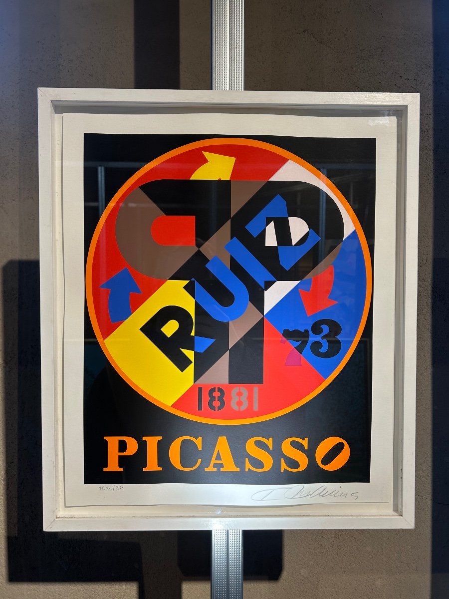 Robert Indiana - Picasso From The American Dream Portfolio,-photo-2